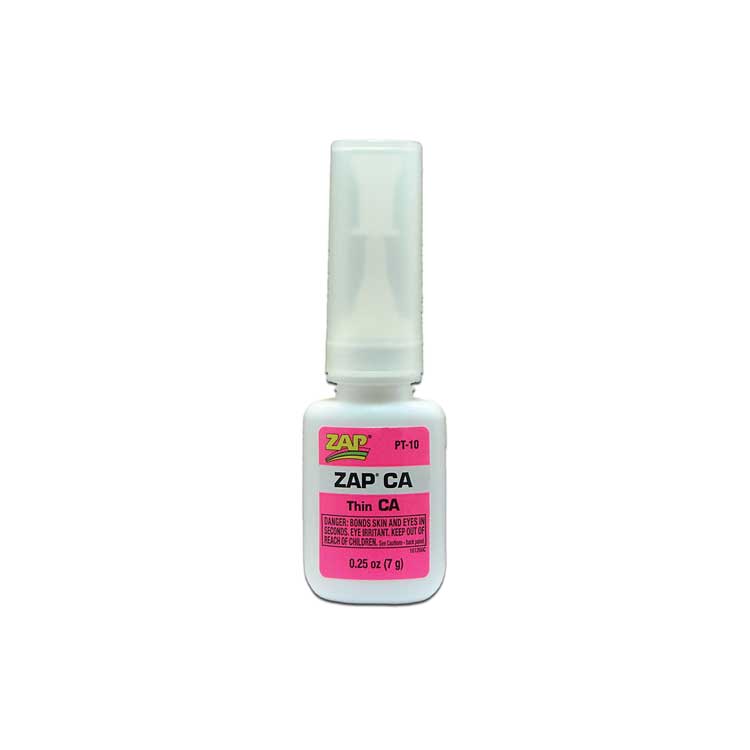 Robart Mfg Inc PT10 ZAP/CA Super-Thin Instant Adhesive, 1/4oz 7.4mL
