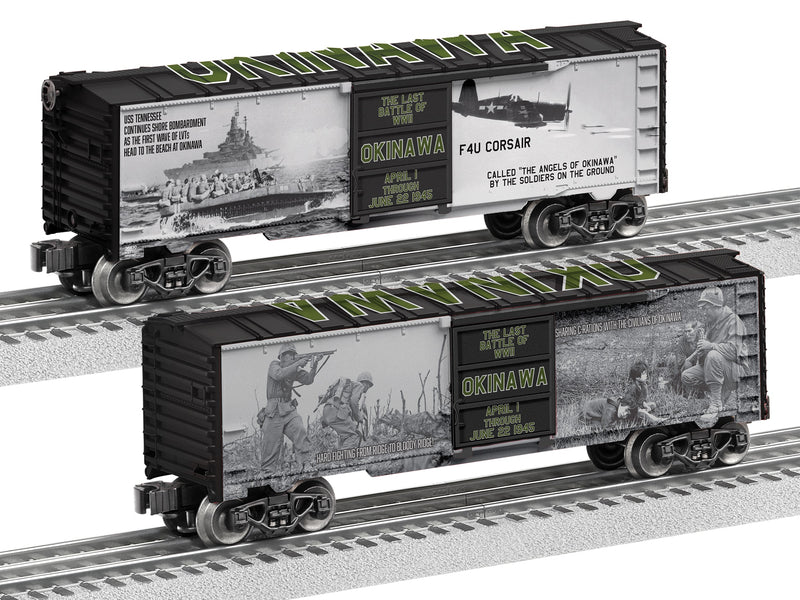 PREORDER Lionel O 2538430 3-Rail Steel Boxcar, Okinawa 80th Anniversary