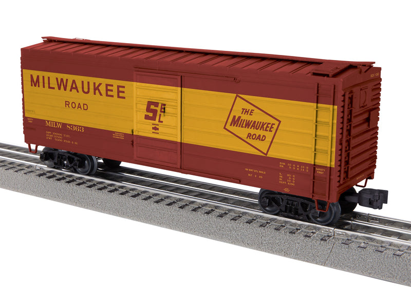 PREORDER Lionel 2-542051 O 40' Rib-Side Boxcar - 3-Rail - Ready to Run -- Milwaukee Road