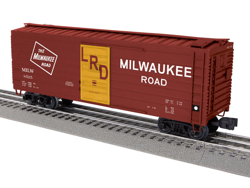 PREORDER Lionel 2-542061 O 40' Rib-Side Boxcar - 3-Rail - Ready to Run -- Milwaukee Road