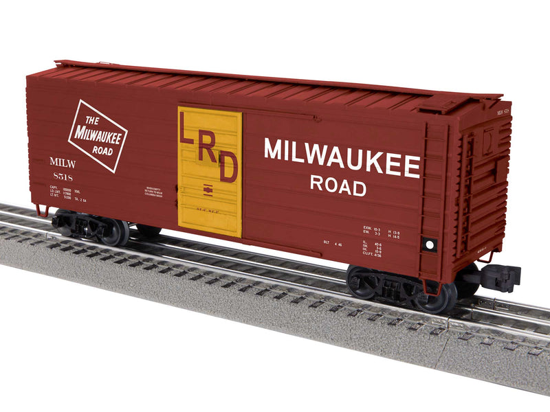 PREORDER Lionel 2-542062 O 40' Rib-Side Boxcar - 3-Rail - Ready to Run -- Milwaukee Road