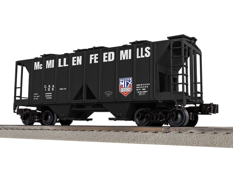 PREORDER Lionel 2-542102 O Class AC-2 2-Bay Covered Hopper - 3-Rail - Ready to Run -- McMillen Feed Mills