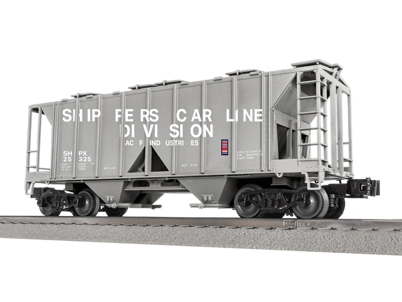 PREORDER Lionel 2-542112 O Class AC-2 2-Bay Covered Hopper - 3-Rail - Ready to Run -- Shippers Car Line