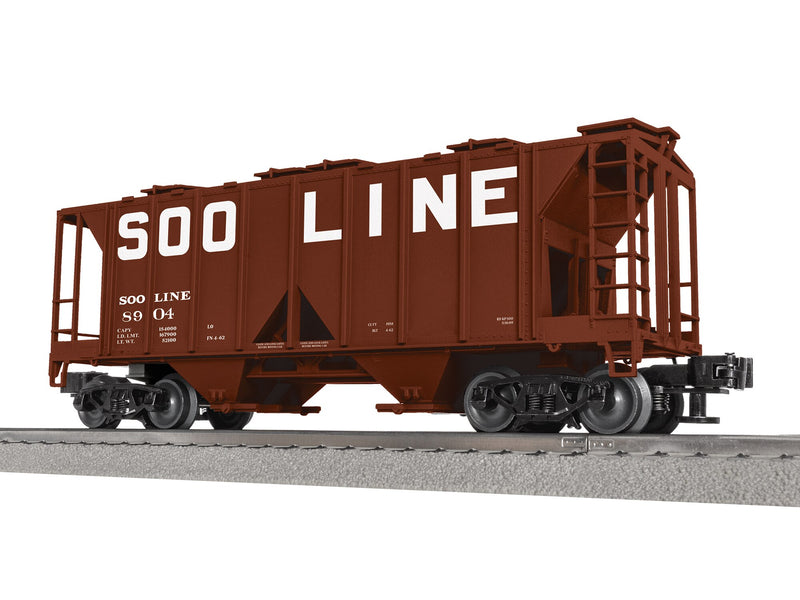 PREORDER Lionel 2-542121 O Class AC-2 2-Bay Covered Hopper - 3-Rail - Ready to Run -- Soo Line