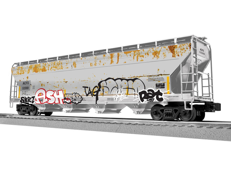 PREORDER Lionel 2-542131 O ACF 4-Bay Covered Hopper - 3-Rail - Ready to Run -- ACFX