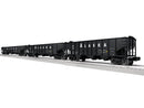 Lionel 2-542190 O 3-Bay Hopper Peaked Ends 3-Pack - Scale 3-Rail - Ready to Run -- Alaska Railroad