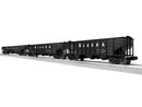 Lionel 2-542195 O 3-Bay Hopper Peaked Ends 3-Pack - Scale 3-Rail - Ready to Run -- Alaska Railroad