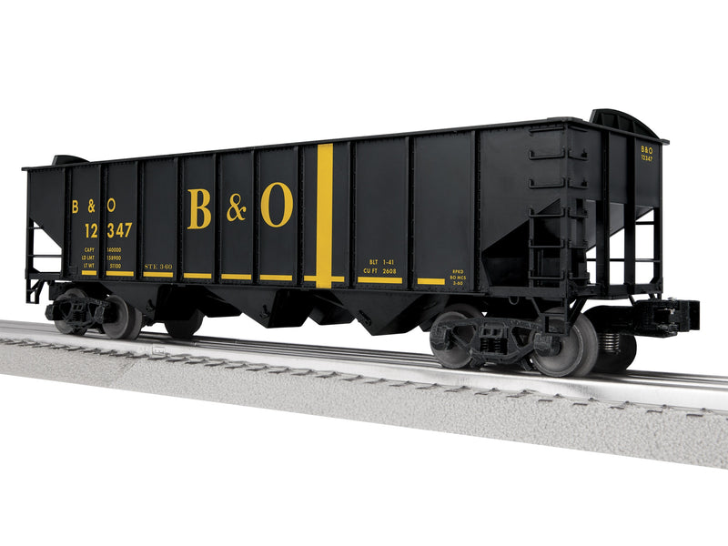 PREORDER Lionel 2-542209 O 3-Bay Hopper Peaked Ends - Scale 3-Rail - Ready to Run -- Baltimore & Ohio