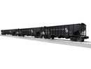 Lionel 2-542215 O 3-Bay Hopper Peaked Ends 3-Pack - Scale 3-Rail - Ready to Run -- Chesapeake & Ohio