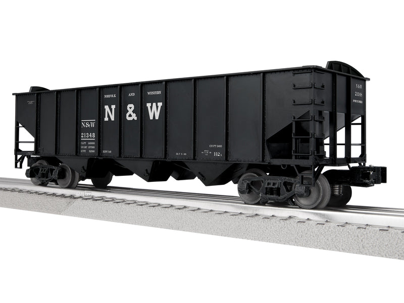 PREORDER Lionel 2-542239 O 3-Bay Hopper Peaked Ends - Scale 3-Rail - Ready to Run -- Norfolk & Western