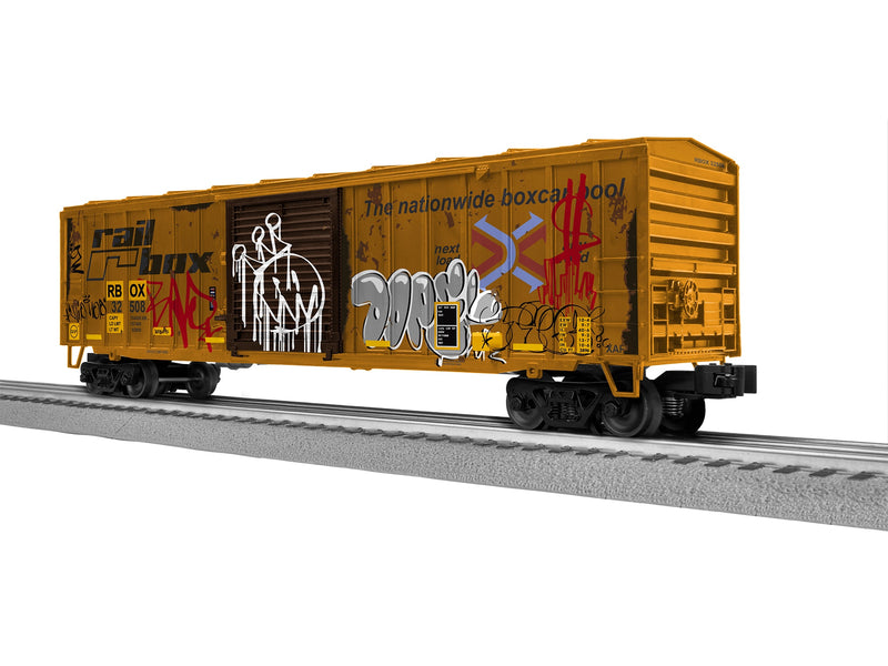 PREORDER Lionel O 2542301 ACF 50' Boxcar, Railbox Weathered