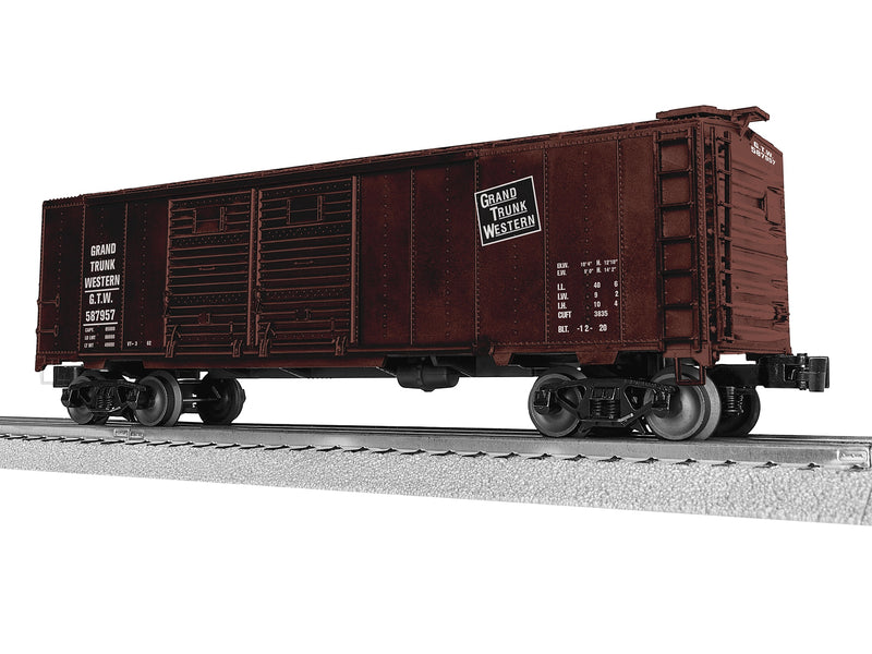 PREORDER Lionel O 2542441 40' Double Door Boxcar, Grand Trunk Western