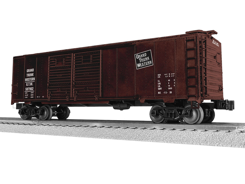 PREORDER Lionel O 2542442 40' Double Door Boxcar, Grand Trunk Western
