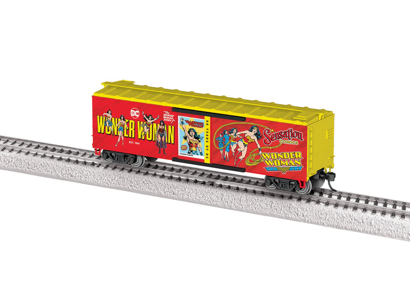 PREORDER Lionel HO 2554510 90th Anniversary Boxcar, DC Comics Wonder Woman