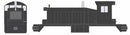 PREORDER Bowser HO 26198 EMD SW1 DC black
