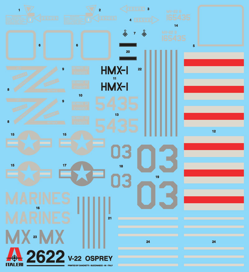 Italeri 2622 - SCALE 1 : 48 V-22 OSPREY