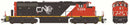 PREORDER Bowser HO 26220 SD40-2W DC CN 5266