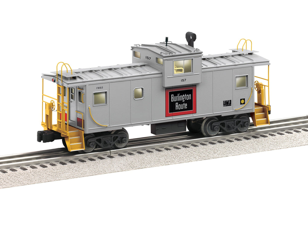 Lionel O 2626280 3-Rail Wide-Vision Caboose, Chicago Burlington & Quin