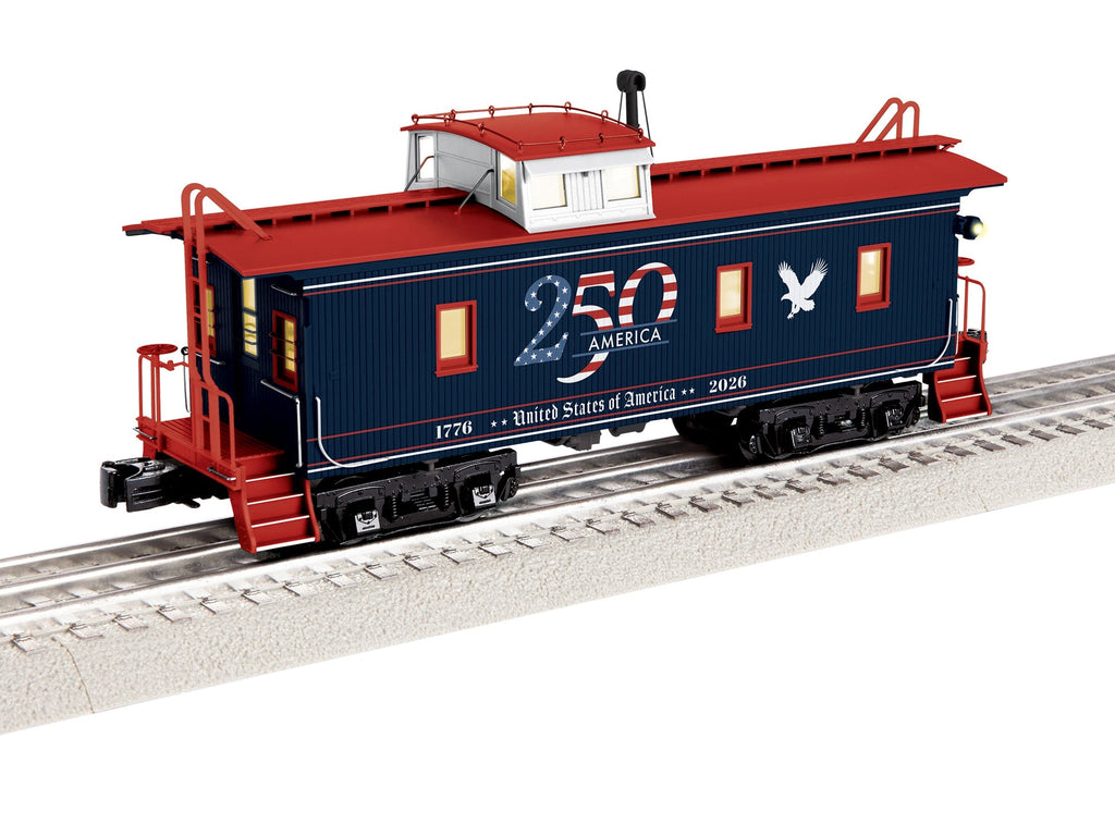 Tortoise Model Kit Lionel O 2626320 3-Rail Class CA-1 Wood Caboose, America 250