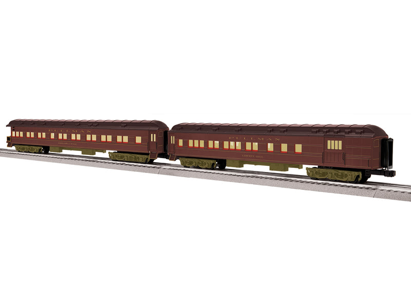 PREORDER Lionel O 2627010 Combine & Observation Passenger Car Set, Broadway Limited 1925 (2-Pack)