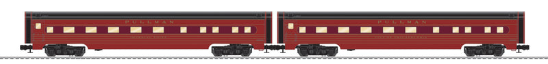 PREORDER Lionel O 2627210 Liberty Limited Aluminum 18" Passenger Car, Pennsylvania 1941 (2-Pack)