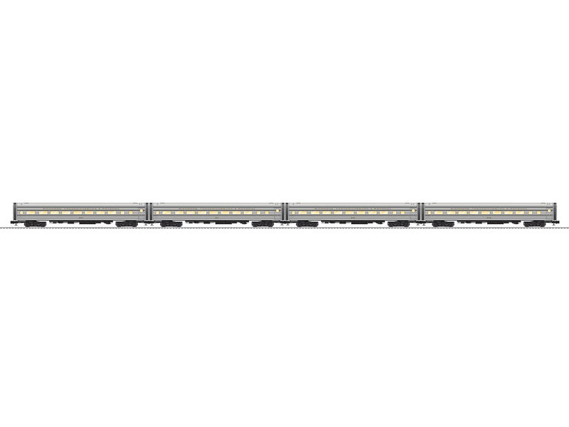 PREORDER Lionel O 2627320 Aluminum 18" Passenger, Richmond Fredericksburg & Potomac (4-Pack)