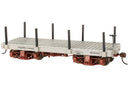 Bachmann On30 26513 18' Flat Car, Gray (Data Only) (2-Car Set)