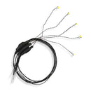 Evan Designs UC6FF Fast-Flashing Chip LED, Orange with 8" 20.3cm Wire Leads, 7-19V AC or DC (5)