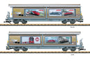 PREORDER LGB G 48576 Haik-v Sliding-Wall Boxcar, Rhaetian RhB