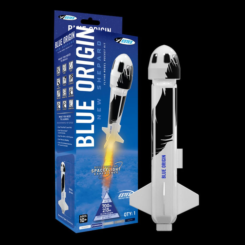 Estes Rockets 7315 Blue Origin New Shepard Builder Kit Skill INT 1:66