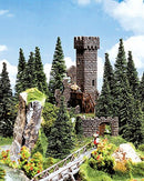 Faller HO 130285 Castle Tower Ruins, 5-11/16 x 3-1/8" 14.5 x 8cm
