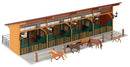 Faller HO 130597 Horse Stable Kit, Includes 4 Horses, 9-3/16 x 4-5/8 x 2-3/4" 23.3 x 11.8 x 7cm