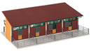 Faller HO 130597 Horse Stable Kit, Includes 4 Horses, 9-3/16 x 4-5/8 x 2-3/4" 23.3 x 11.8 x 7cm