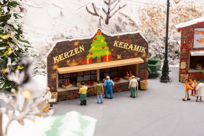 PREORDER Faller N 272021 Christmas Market Stalls (2-Pack)