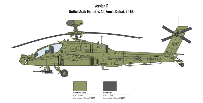 Italeri 2748 - SCALE 1 : 48 AH-64D APACHE LONGBOW