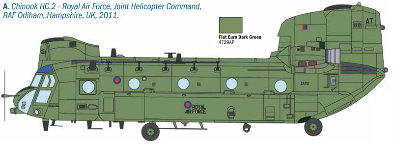 Italeri 2779 - SCALE 1 : 48 CHINOOK HC.2 CH-47F