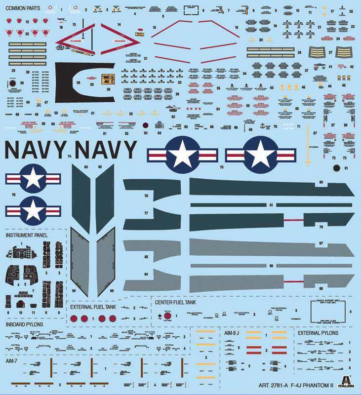 Italeri 2781 - SCALE 1 : 48 F-4J PHANTOM ll