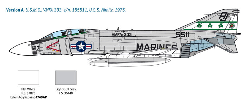 Italeri 2781 - SCALE 1 : 48 F-4J PHANTOM ll