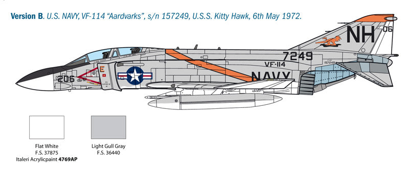 Italeri 2781 - SCALE 1 : 48 F-4J PHANTOM ll