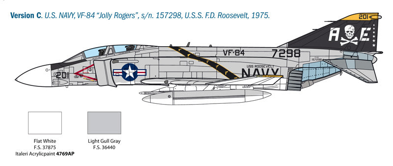 Italeri 2781 - SCALE 1 : 48 F-4J PHANTOM ll