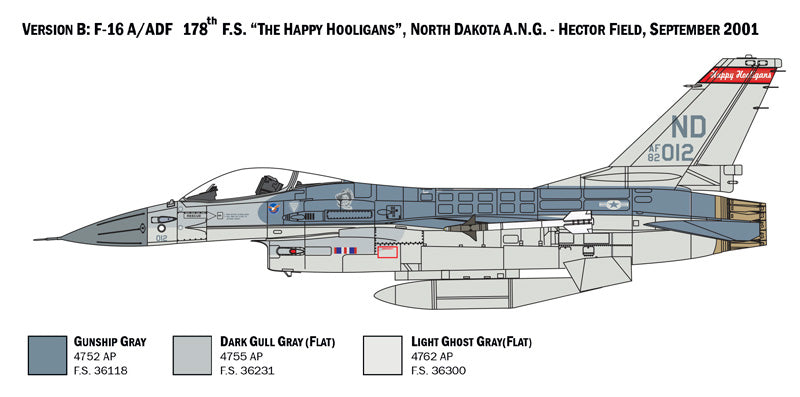 Italeri 2786 - SCALE 1 : 48 F-16 A Fighting Falcon