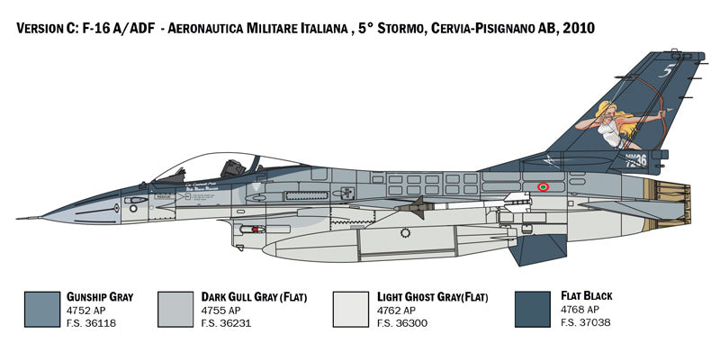 Italeri 2786 - SCALE 1 : 48 F-16 A Fighting Falcon