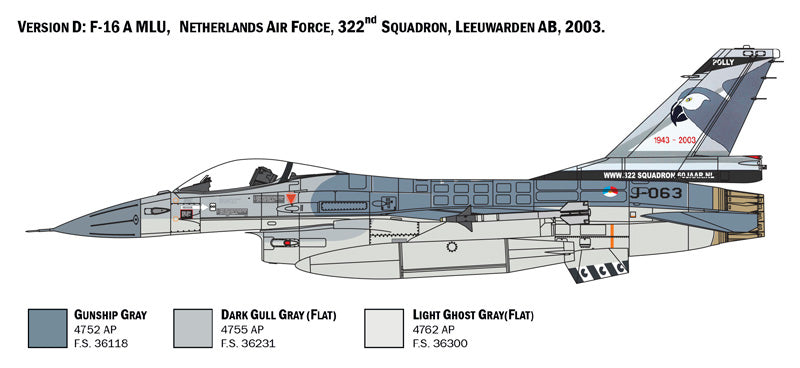 Italeri 2786 - SCALE 1 : 48 F-16 A Fighting Falcon