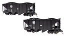 Bachmann On30 27902 2-Bay Steel Hoppers, East Broad Top (Acorn Logo)