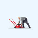 PREORDER Preiser HO 28279 Repairing the Lawn Mower
