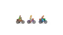 Noch Z 44532 Cyclists, Color 3D Print, 4 Riders, 3 Bicycles