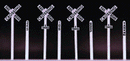 Rix Products HO 660 Crossbuck and Milepost Set
