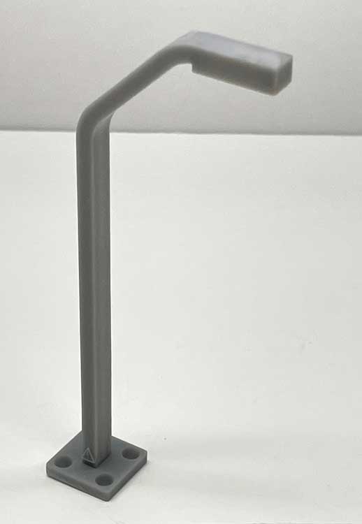 PREORDER Phoenix Precision Models PPM-32635 S 20' Tall Street Light -- Unpainted 3-D Print, Non-Working