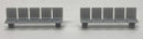 Phoenix Precision Models HO 31697 Platform/Waiting Room Seats, Flat Back and Seat, Unpainted 3D Print (2)