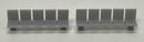 Phoenix Precision Models HO 31698 Platform/Waiting Room Seats, Slit Back and Seat, Unpainted 3D Print (2)
